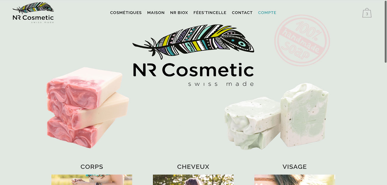 Création Shop en Ligne NR Cosmetic